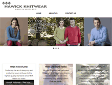 Tablet Screenshot of hawickknitwear.com